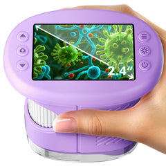Odatay 1000X handheld microscope with 4K screen for clear kid-friendly viewing.