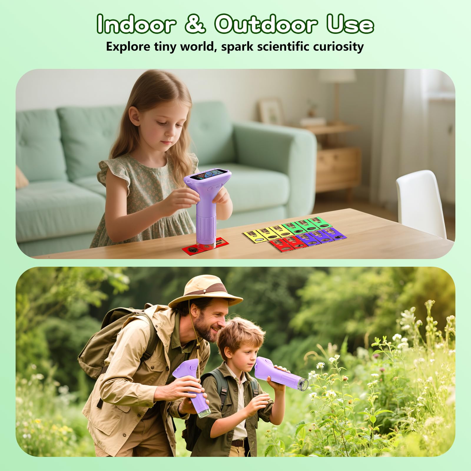 Odatay PC connect enables real-time viewing on a larger screen.