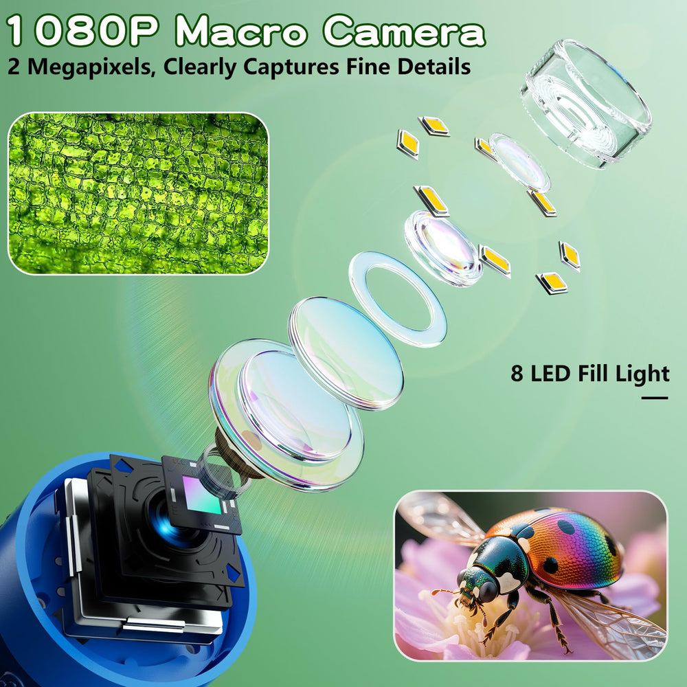 Odatay pocket microscope held by a child enables outdoor science.