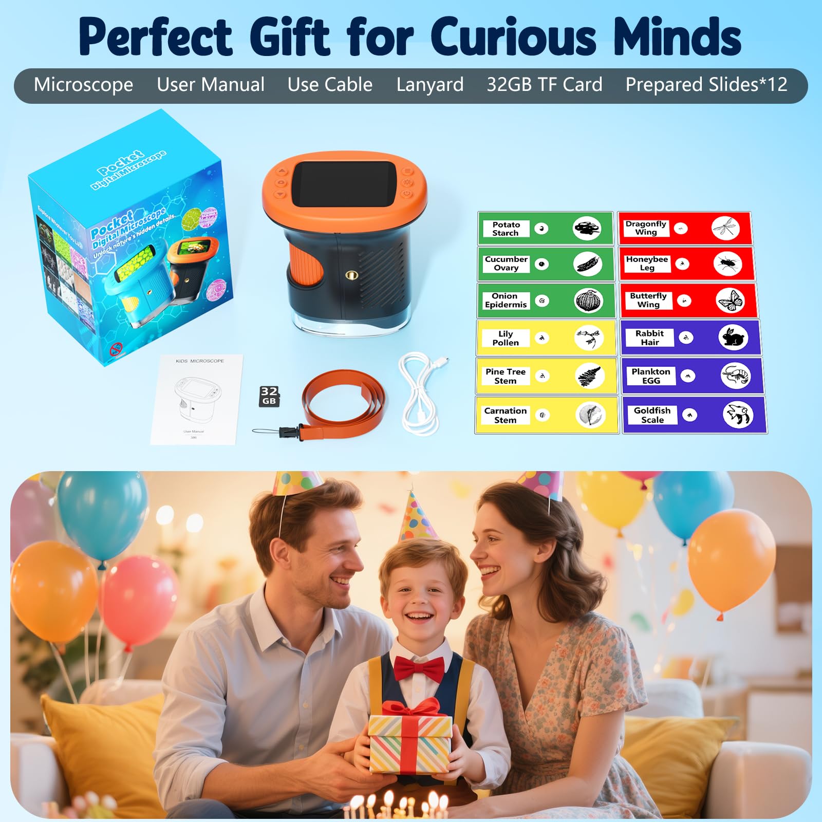 Odatay bright orange body makes classroom storage easy to spot.