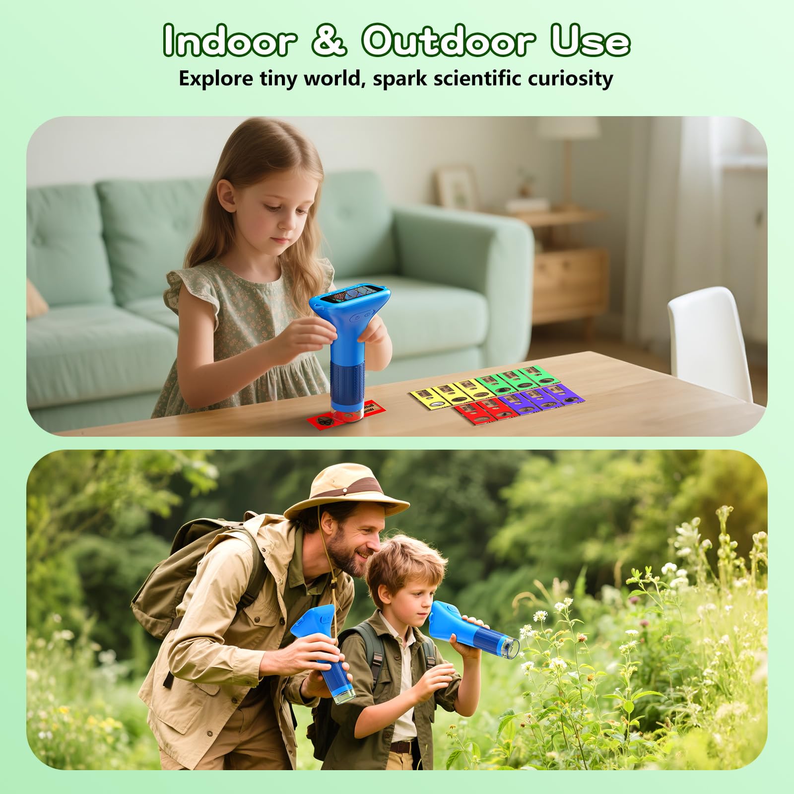Odatay device connects to PC for larger viewing and sharing.