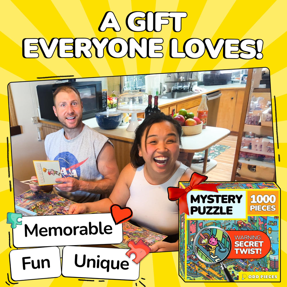 Odd Pieces family game night setup invites shared fun and collaboration.