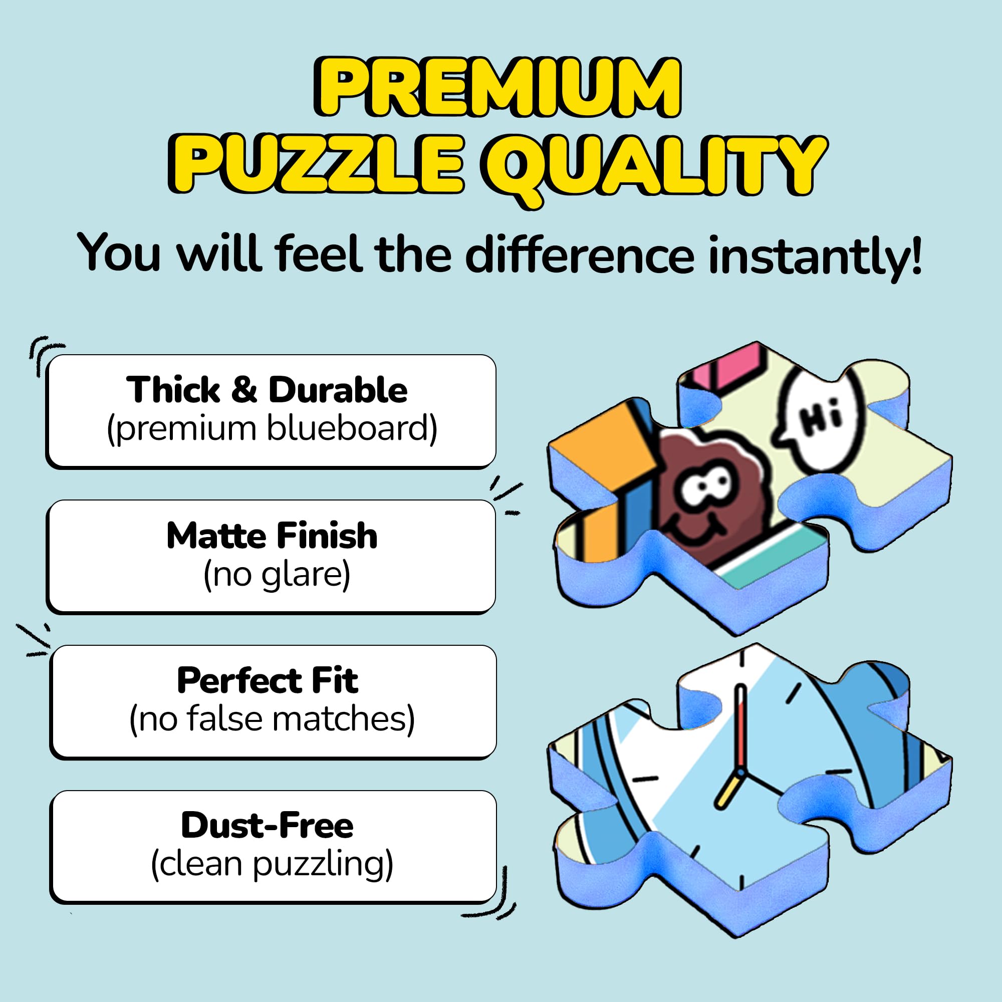 Odd Pieces premium materials and low dust pieces ensure smooth building