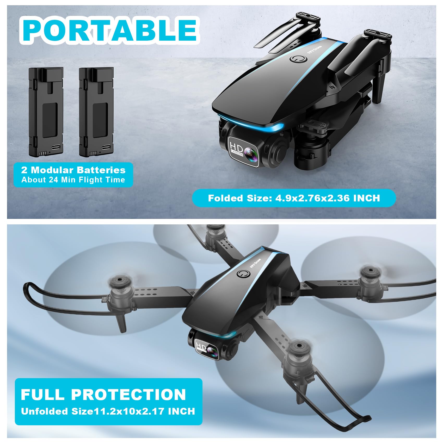 Oddire drone 1080p footage from stable hover for social sharing.