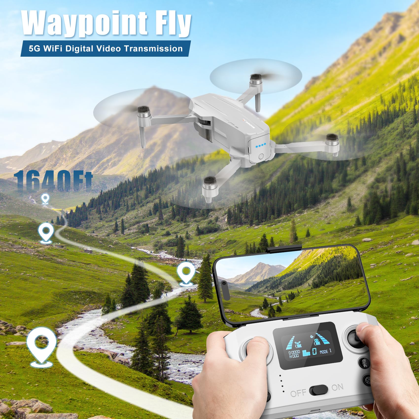 Oddire drone 5G transmission maintains stable live feed during flight.