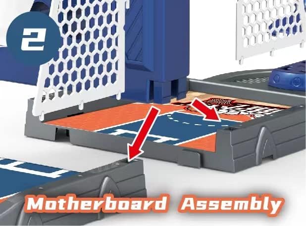 Odebiao Arcade play area image emphasizes versatile play surface for table or bed.