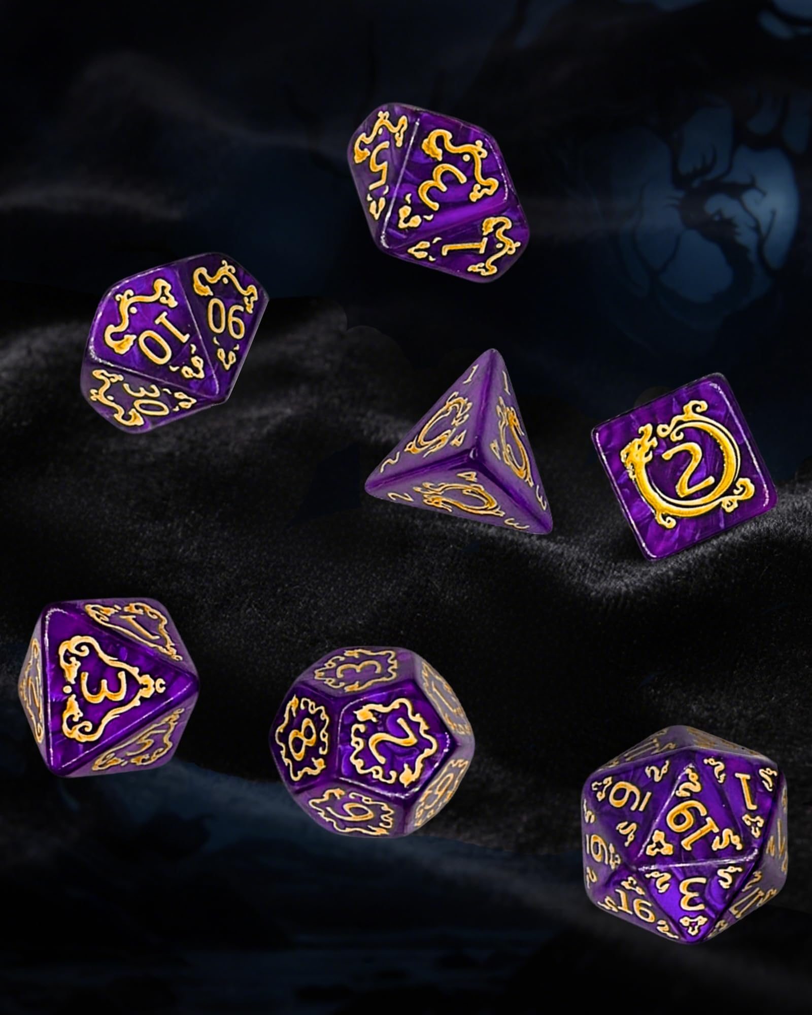 ODINROLL D10-00-90 close-up with clear faces for precise reading during gameplay