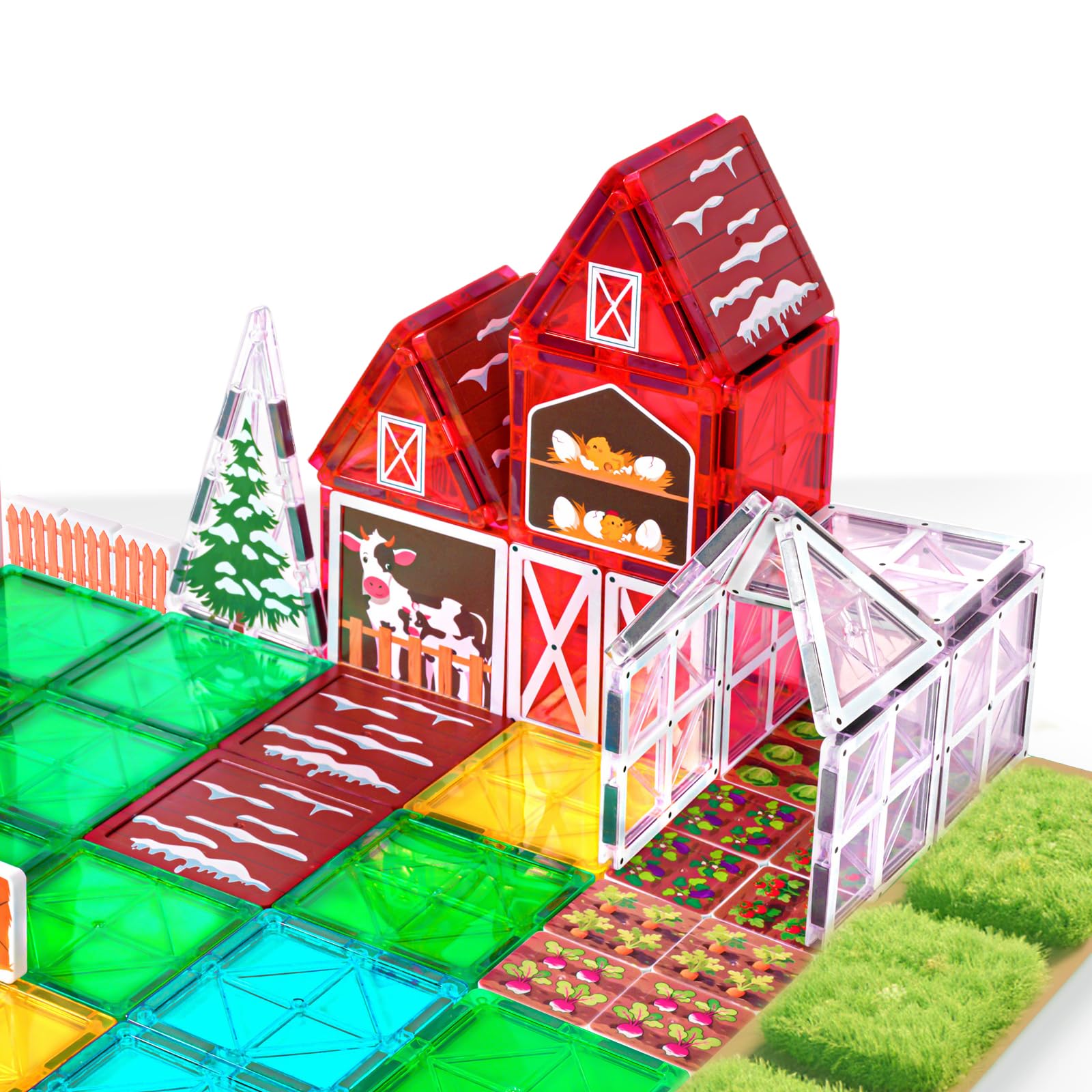 Odjas outdoor-play tiles designed for versatile, imaginative farm play