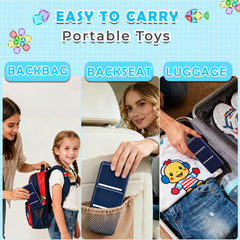 Odjas magnetic tiles on-the-go play encourage creative building during trips.
