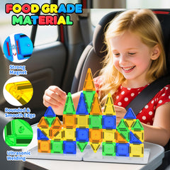 odjas mini magnetic tiles travel set gift idea with bright, engaging pieces.