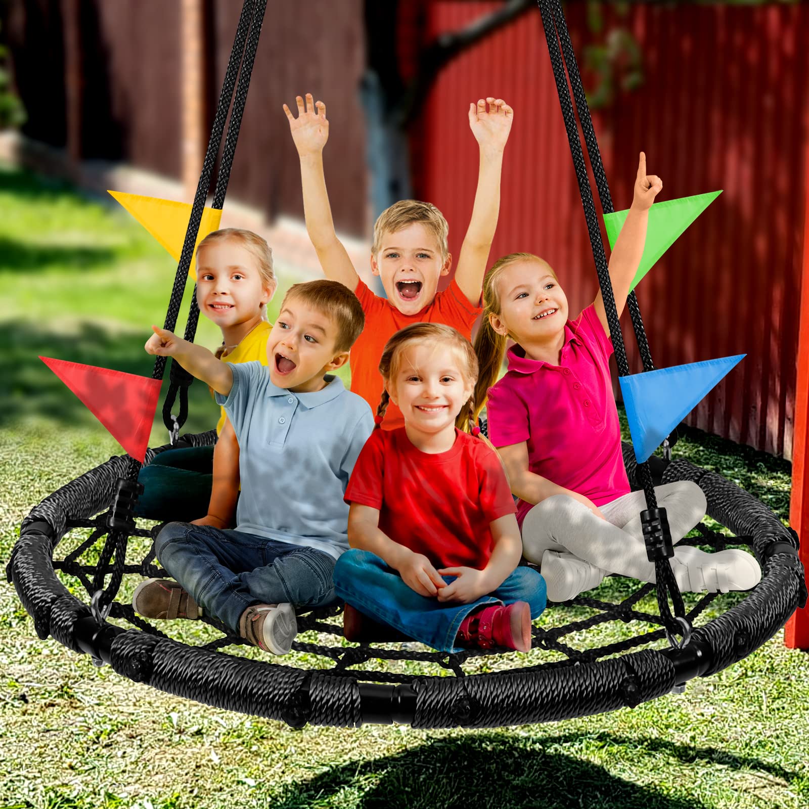 Odoland spider web swing invites family play and moments outdoors.