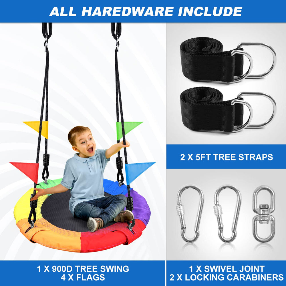Odoland tree swing strap hanging system for secure mounting.