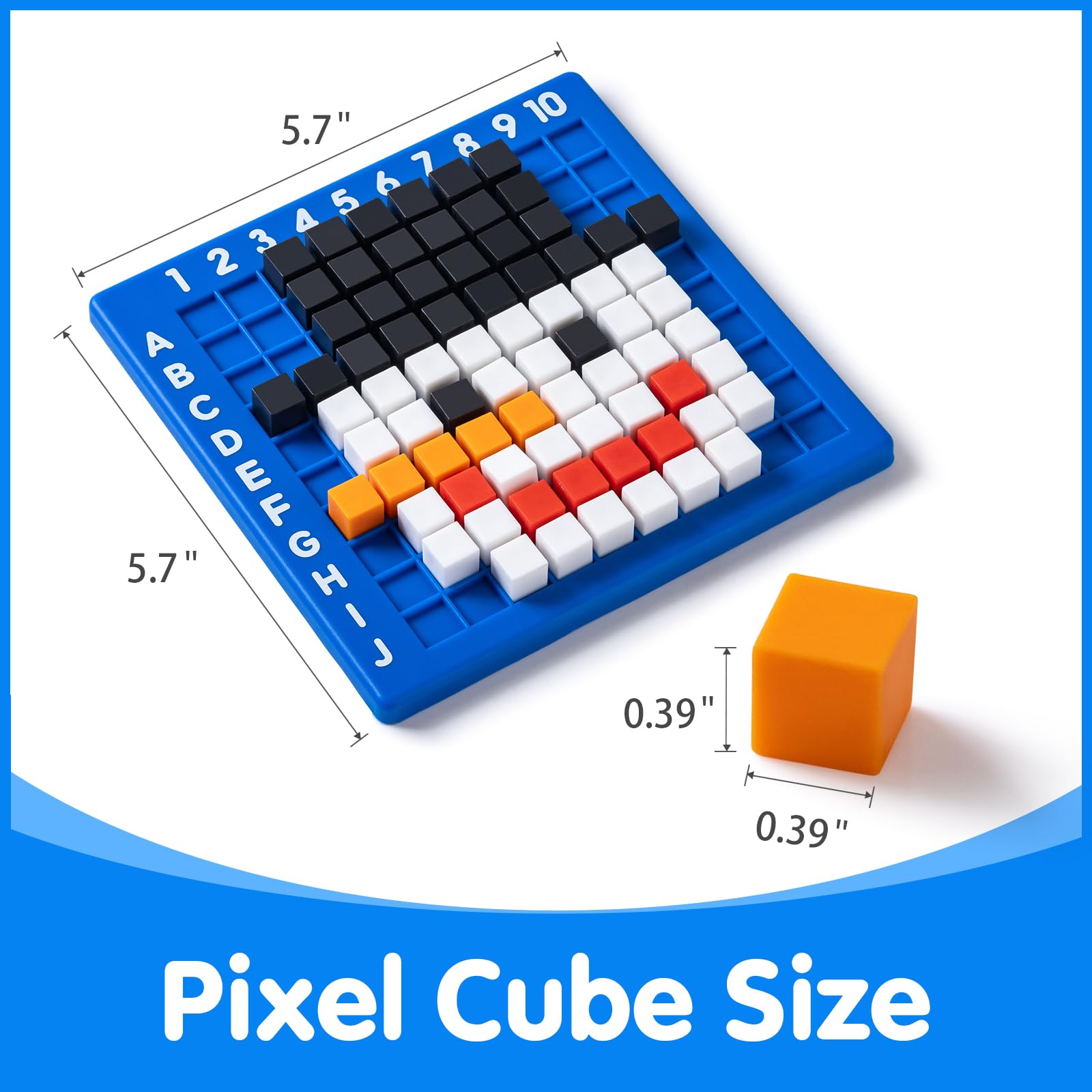 Odoorgames Pixel Art Creator 50-page challenge book with color, match, build activities.