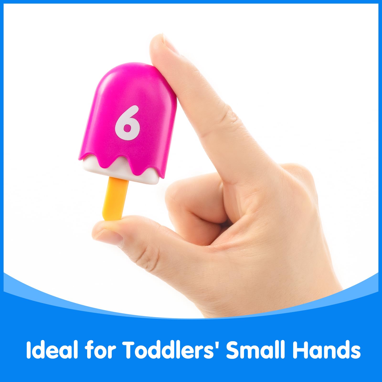 Odoorgames reusable storage container keeps popsicles organized after playtime.