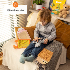 ODOXIA sensory mats with a turtle motif support hands-on exploration and focus.