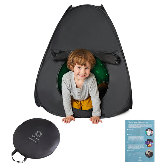 ODOXIA Sensory Tent Mini offers a quiet space for calm play and reading.