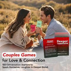Closeup of soft-touch matte lamination on Odrano Deeper Connection cards.