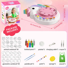 Kids enjoy watching colors swirl with the Oeasic kit