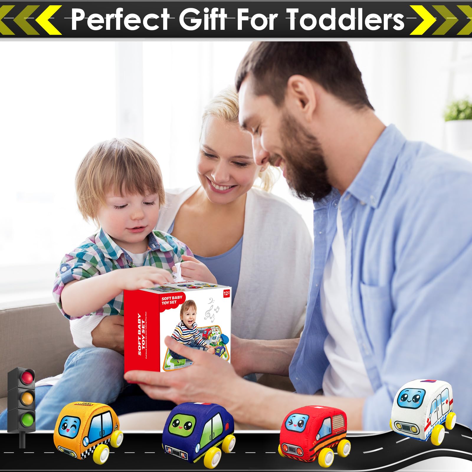 oeleoyi soft cars handbag patch feature transforming mat for portable play.
