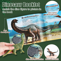 OENUX Brachiosaurus figure with tall silhouette for display and learning.