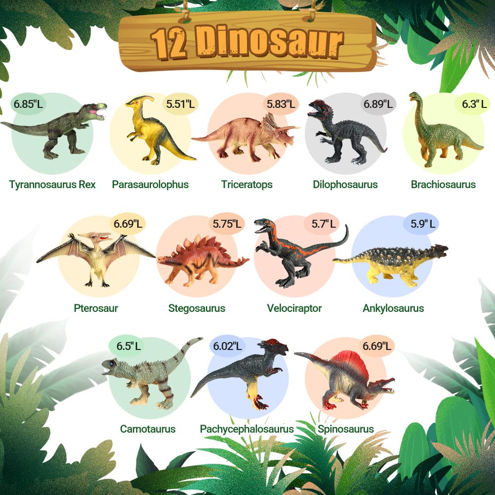 OENUX Parasaurolophus dinosaur toy with vivid detailing for educational storytelling.