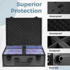 OEODAJ Card storage versatility supports sleeved, magnetic, and top loader cards.