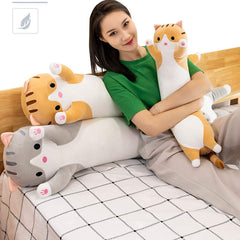 Oeonuas cat plush face detail showing soft features for cozy hugs