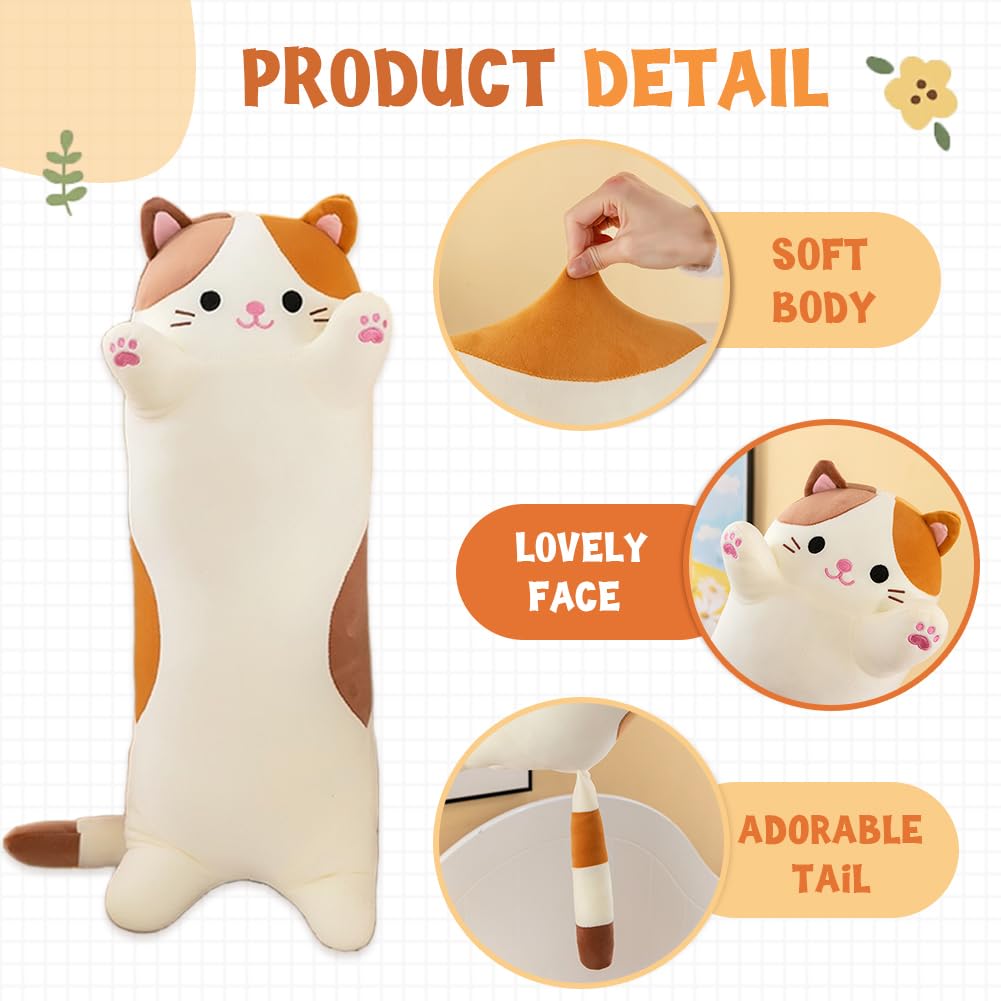 Oeonuas cat plush beige gift-perfect for cat lovers