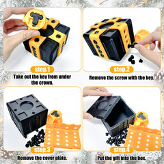 OESINS prank gift box screw bow detail decorative mechanism hint
