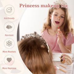 OESSUF eyeshadow palette and makeup items arranged for kid-friendly use