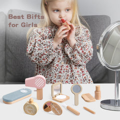 OESSUF wooden makeup set safe, educational play for ages 3+