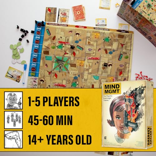 Off The Page Games Mind MGMT meeples and tokens ready for quick setup.