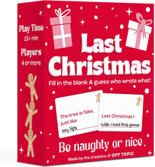 OFF TOPIC Last Christmas card game box for festive family game night.