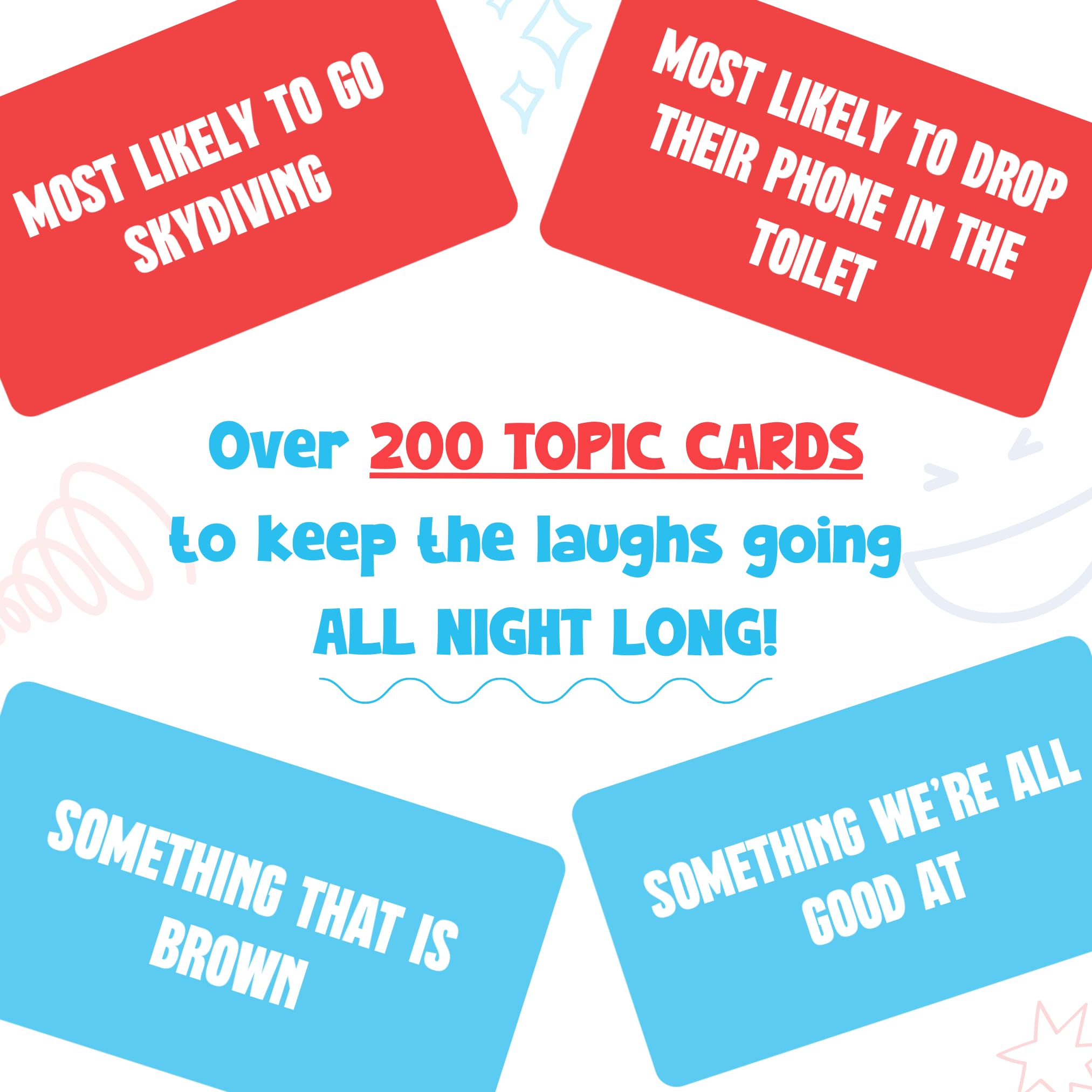 OFF TOPIC point scoring emphasizes simple rules and friendly competition.