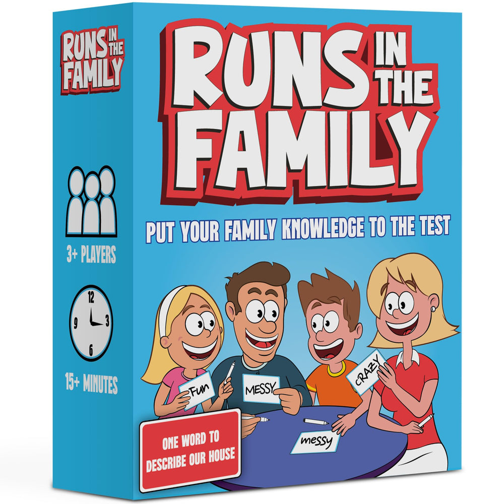 OFF TOPIC Runs in the Family game play scene for quick, screen-free bonding.