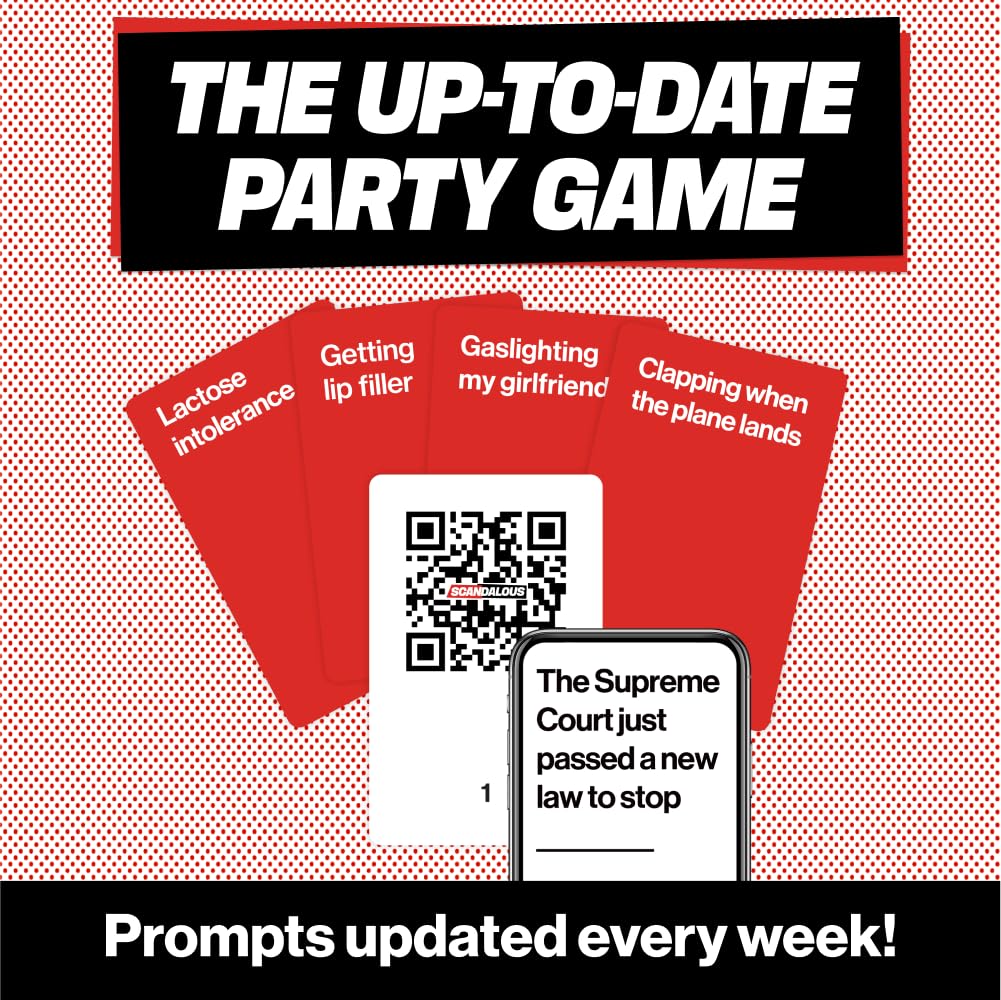 OFF TOPIC Scandalous QR card close-up with fresh prompts updated daily