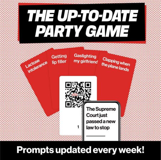 OFF TOPIC Scandalous QR card close-up with fresh prompts updated daily