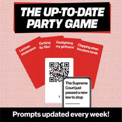 OFF TOPIC Scandalous QR card close-up with fresh prompts updated daily