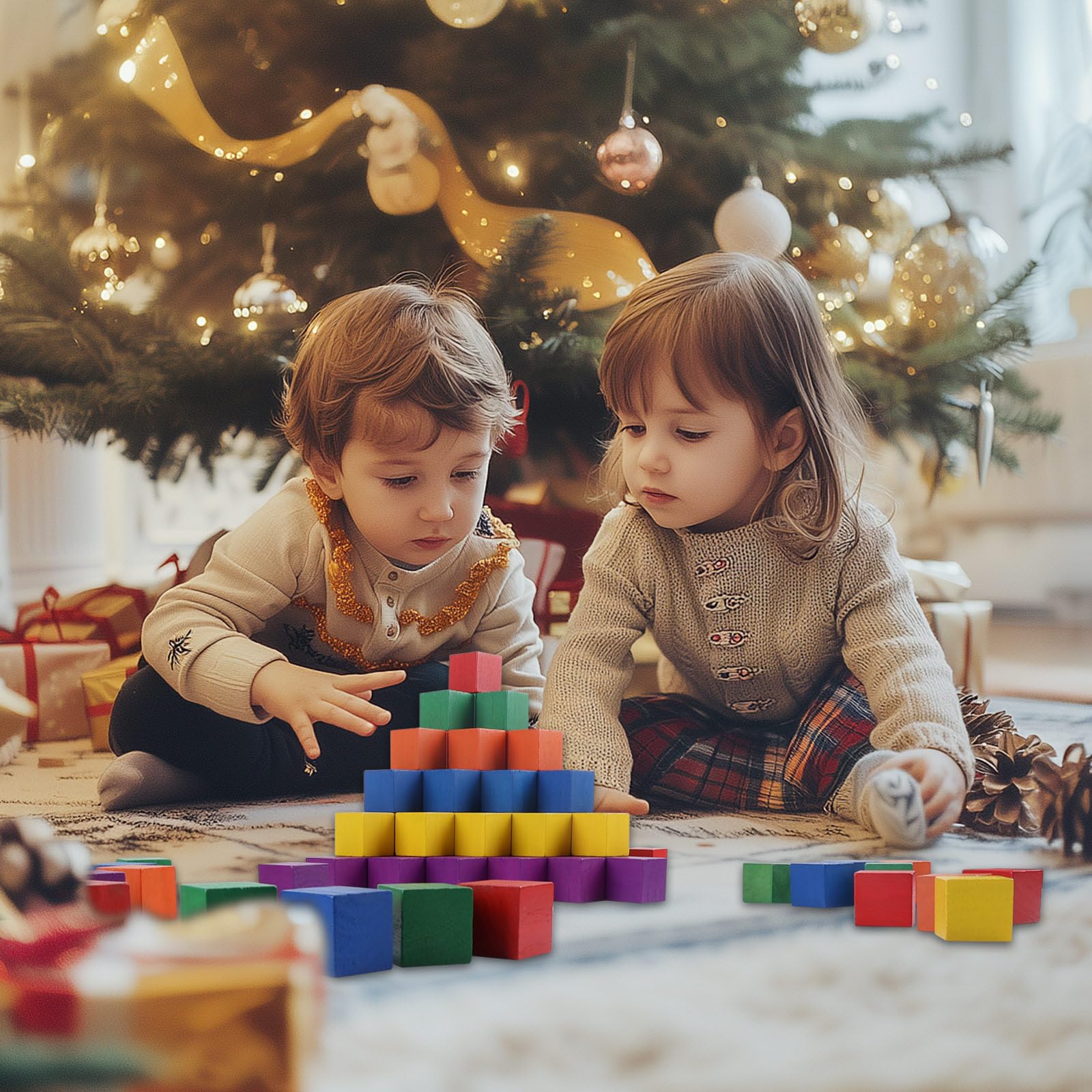 Offelec eco-friendly wood blocks offer durable learning tools.