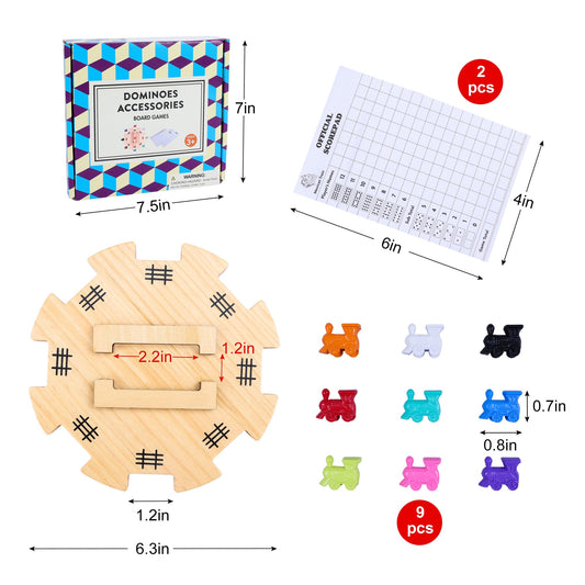 Offelec metal train markers for clear game progression and quick placement.