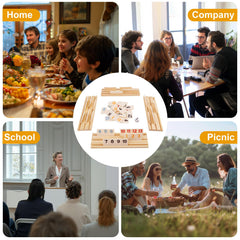Offelec Rummy Cube family-friendly game scene illustrating group play.