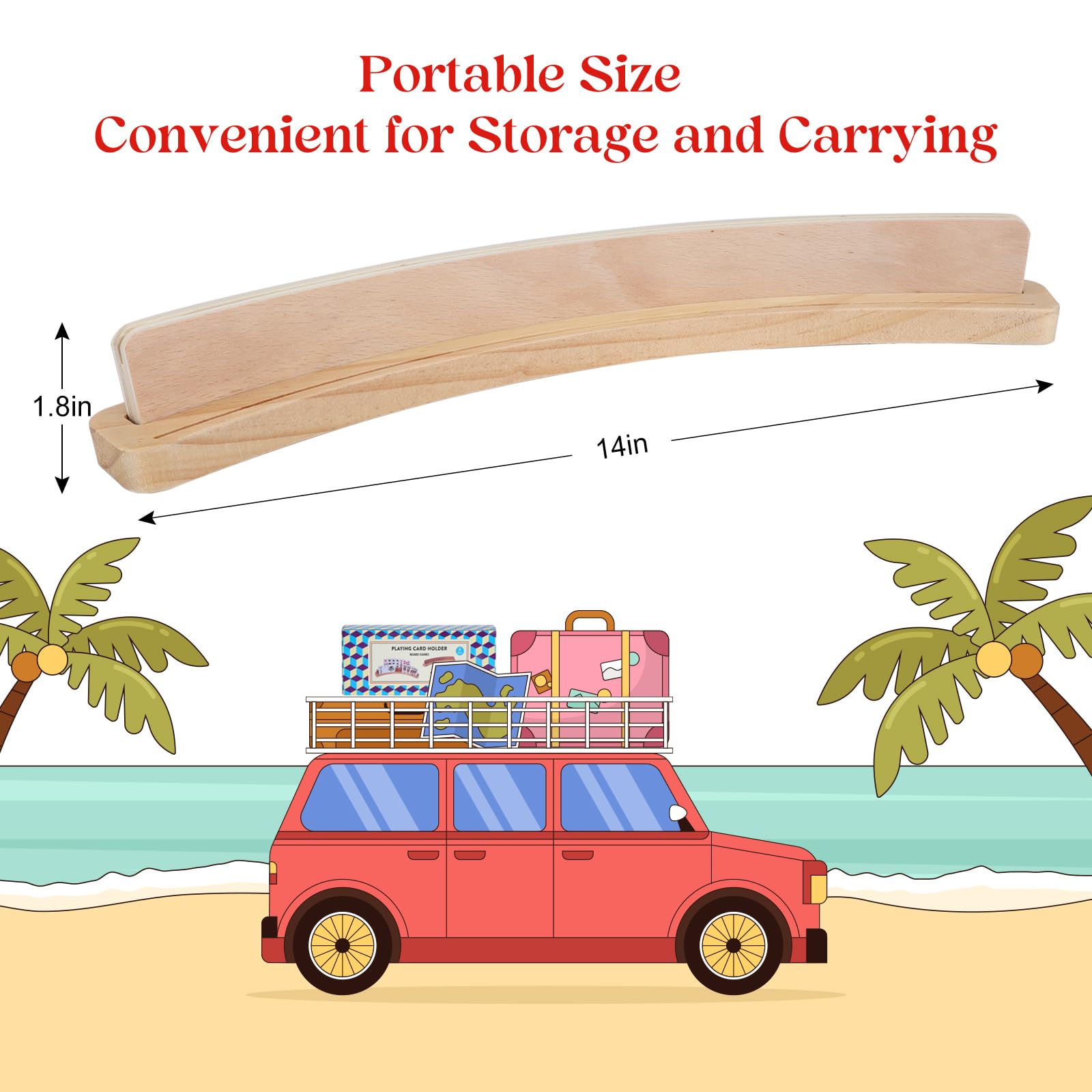 Offelec two-slot curved design provides easy card visibility for comfortable viewing.