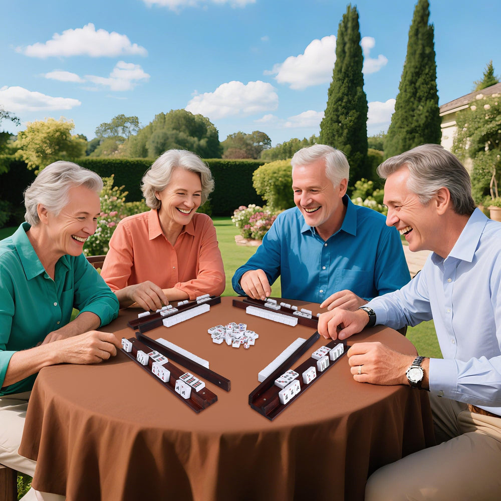 Versatile to support Mahjong and Dominoes, perfect for social game nights.