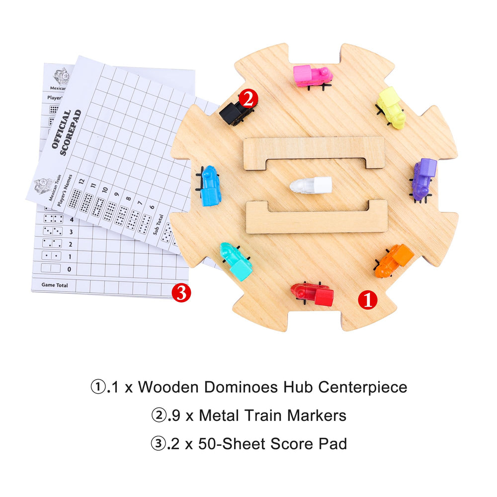 Offelec pine wooden hub ensures sturdy center and easy tile access.