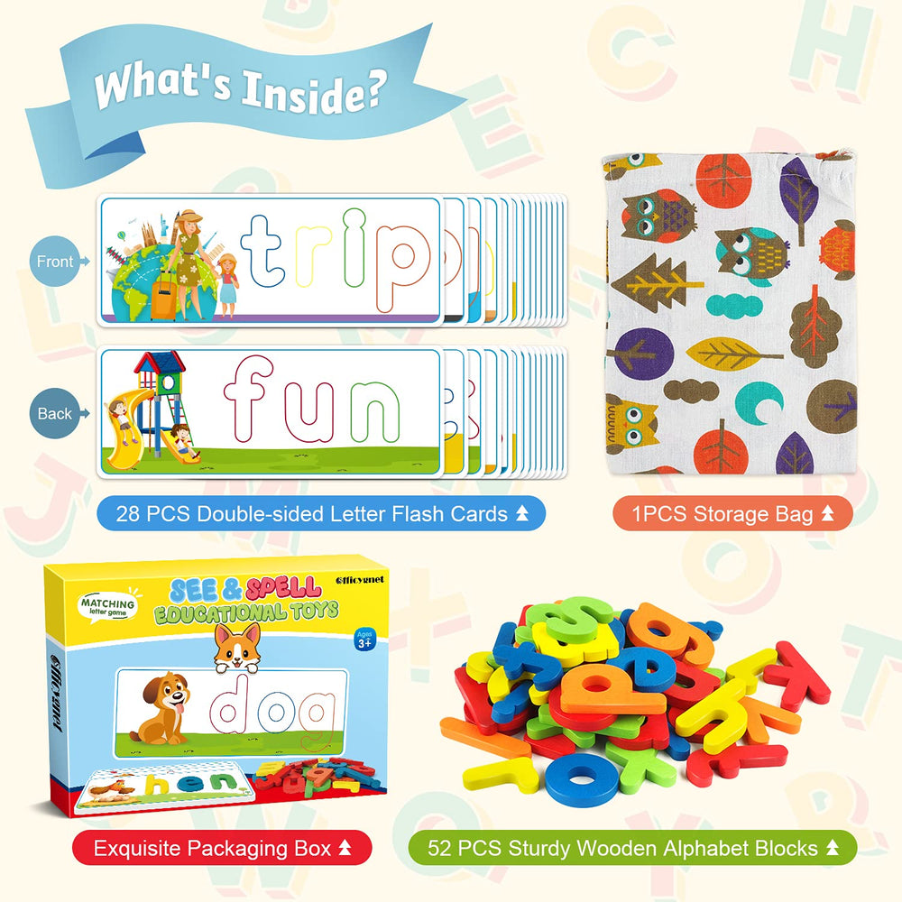 Child participates in a spelling game session with Officygnet See & Spell.