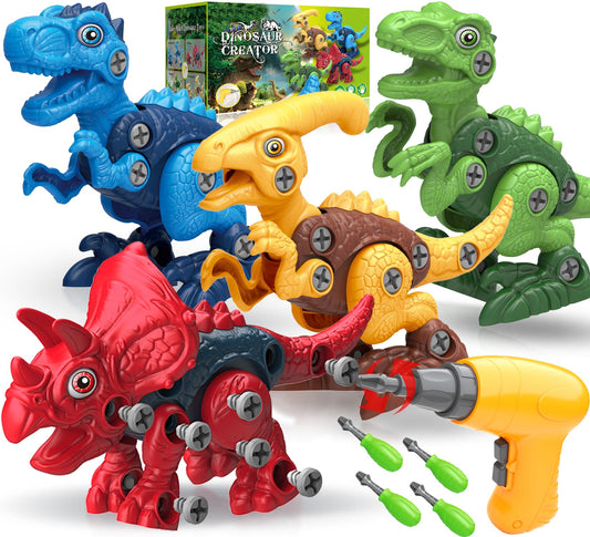 Officygnet blue Tyrannosaurus Rex take-apart toy for hands-on learning and imaginative play.