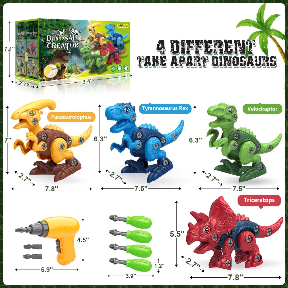 Officygnet red Triceratops take-apart figure supports fine motor skills during pretend adventures.
