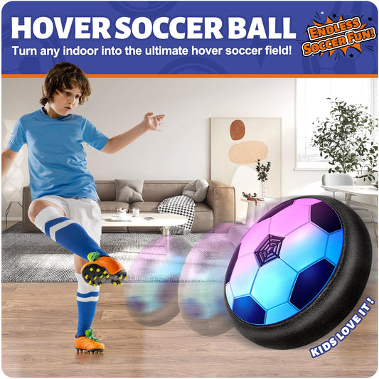 Officygnet Hover Soccer Ball in action gliding on the floor.