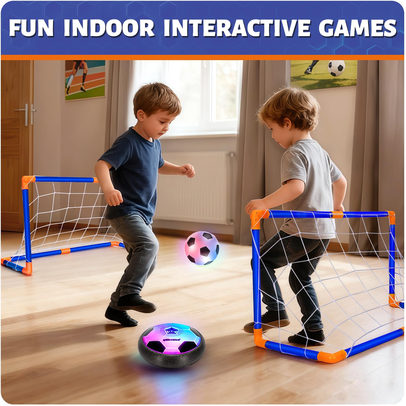 Officygnet inflatable LED soccer adds dynamic lighting during games
