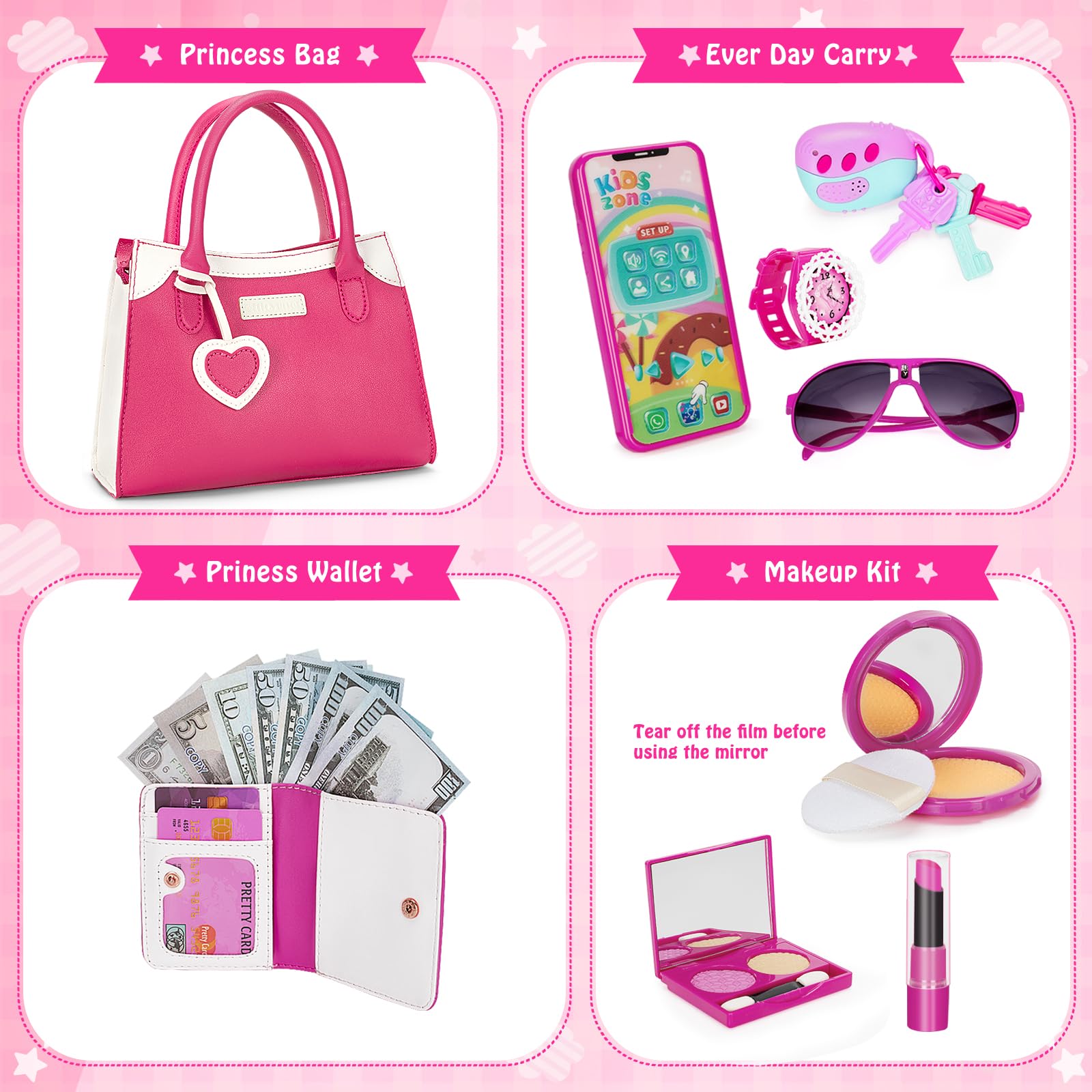 Officygnet Play Purse cellphone prop sparks imaginative communication games
